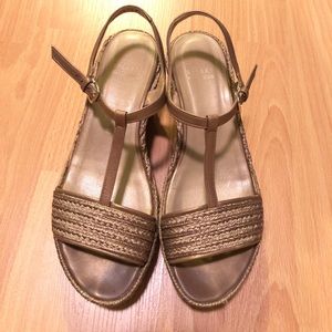 Stuart Weitzmam espadrilles platform sandals 7.5